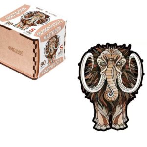 Gioca e Rigioca Puzzle di legno Wooden puzzle size S small 80 pezzi soggetto: Mammut Mastodont POS230025