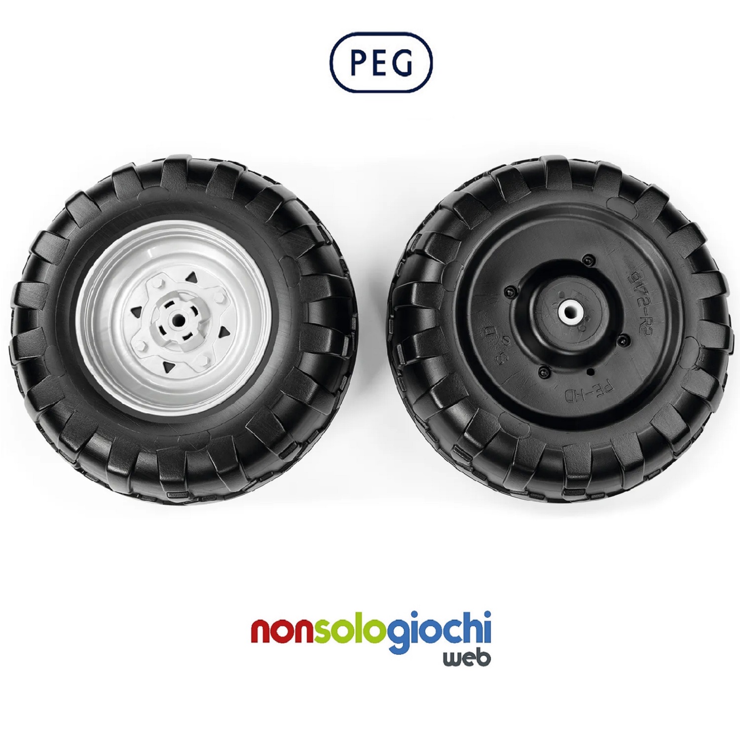 Polaris Outlaw 2 pezzi ruota anteriore - Coppia Ruote Originali Peg Perego