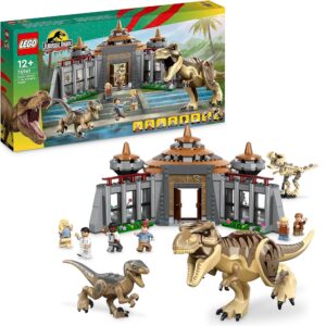 Lego Jurassic World Centro visitatori: l’attacco del T. rex e del Raptor 76961