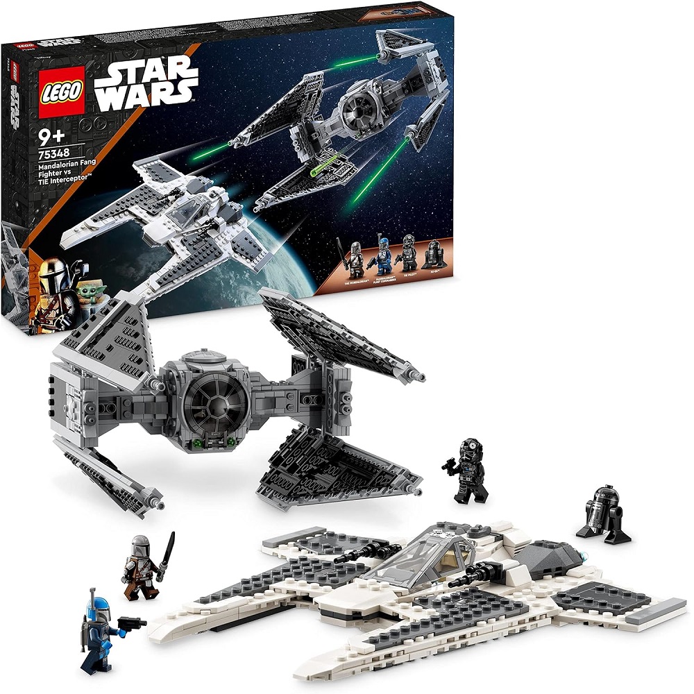 Lego Star Wars Fang Fighter mandaloriano vs TIE Interceptor 75348