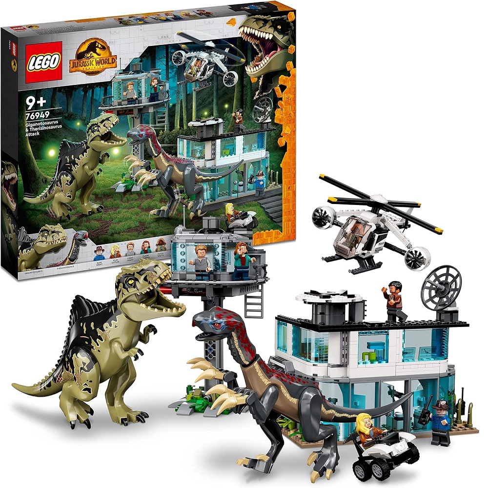 Lego Jurassic World L’attacco del Giganotosauro e del Terizinosauro 76949