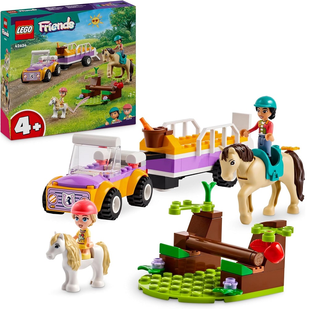 Lego Friends Rimorchio con cavallo e pony 42634