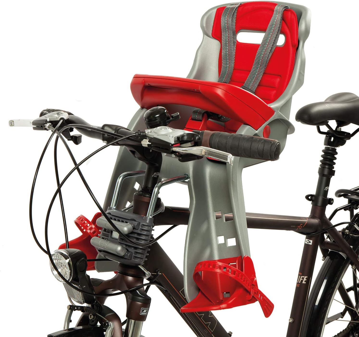 Seggiolino bici anteriore Orion blu OkBaby - immagine 4