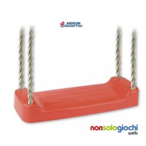 Seggiolino Altalena “Senior” 4 corde – Androni – Sedile in plastica COLORE ROSSO