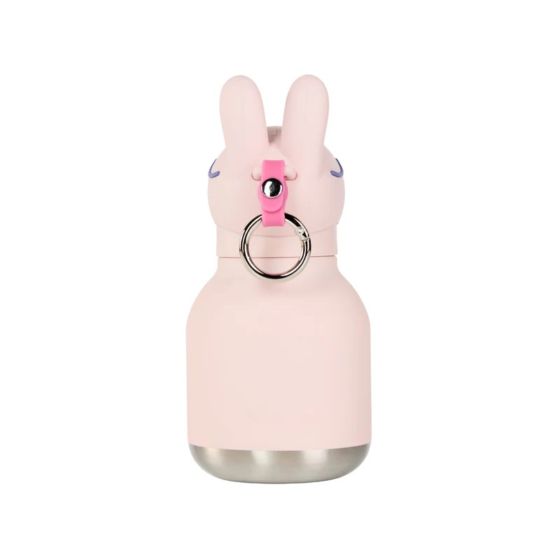 Borraccia Termica Mini Bestie 200ml Coniglio Rosa Bunny - Asobu - immagine 3
