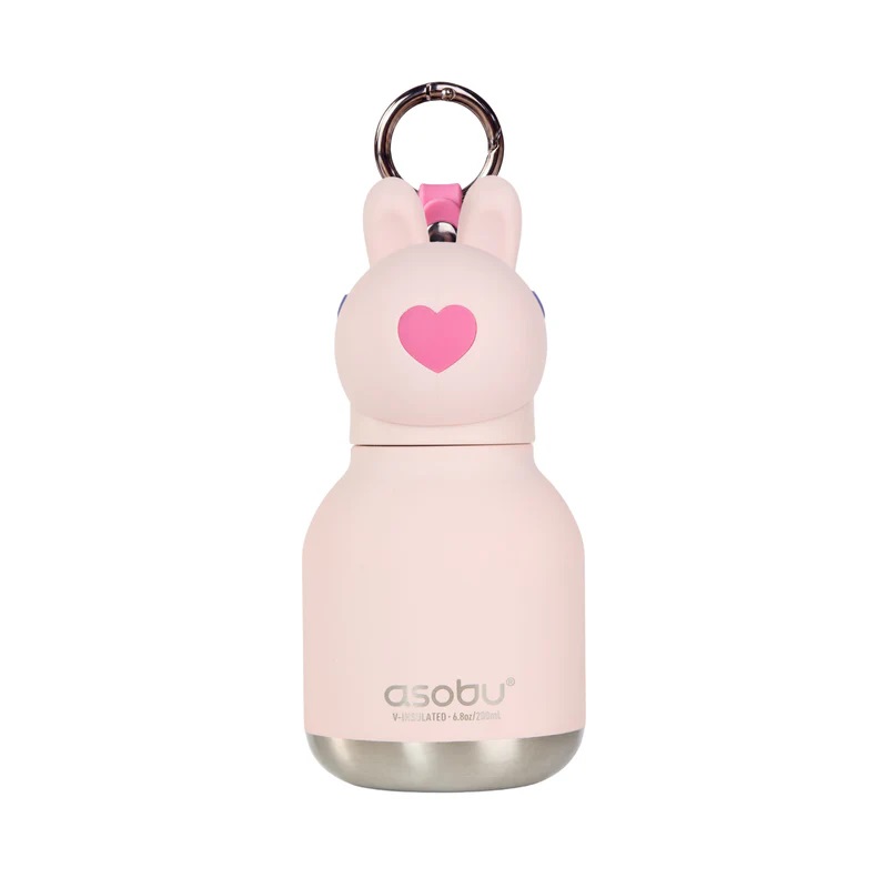 Borraccia Termica Mini Bestie 200ml Coniglio Rosa Bunny - Asobu