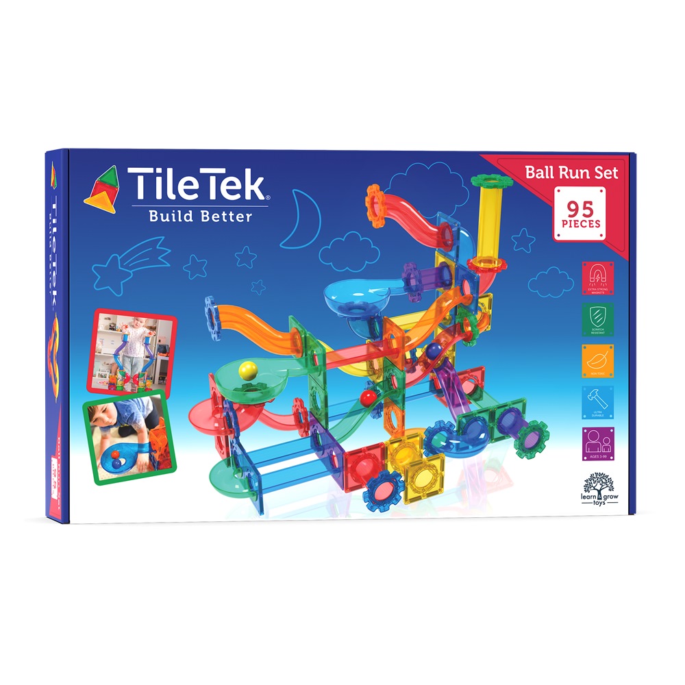 TileTek Ball Run - Pista per palline magnetica 95 pezzi